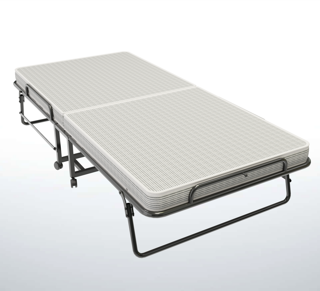 Sahni Foldable Furniture Rollaway Bed with 4" mattress