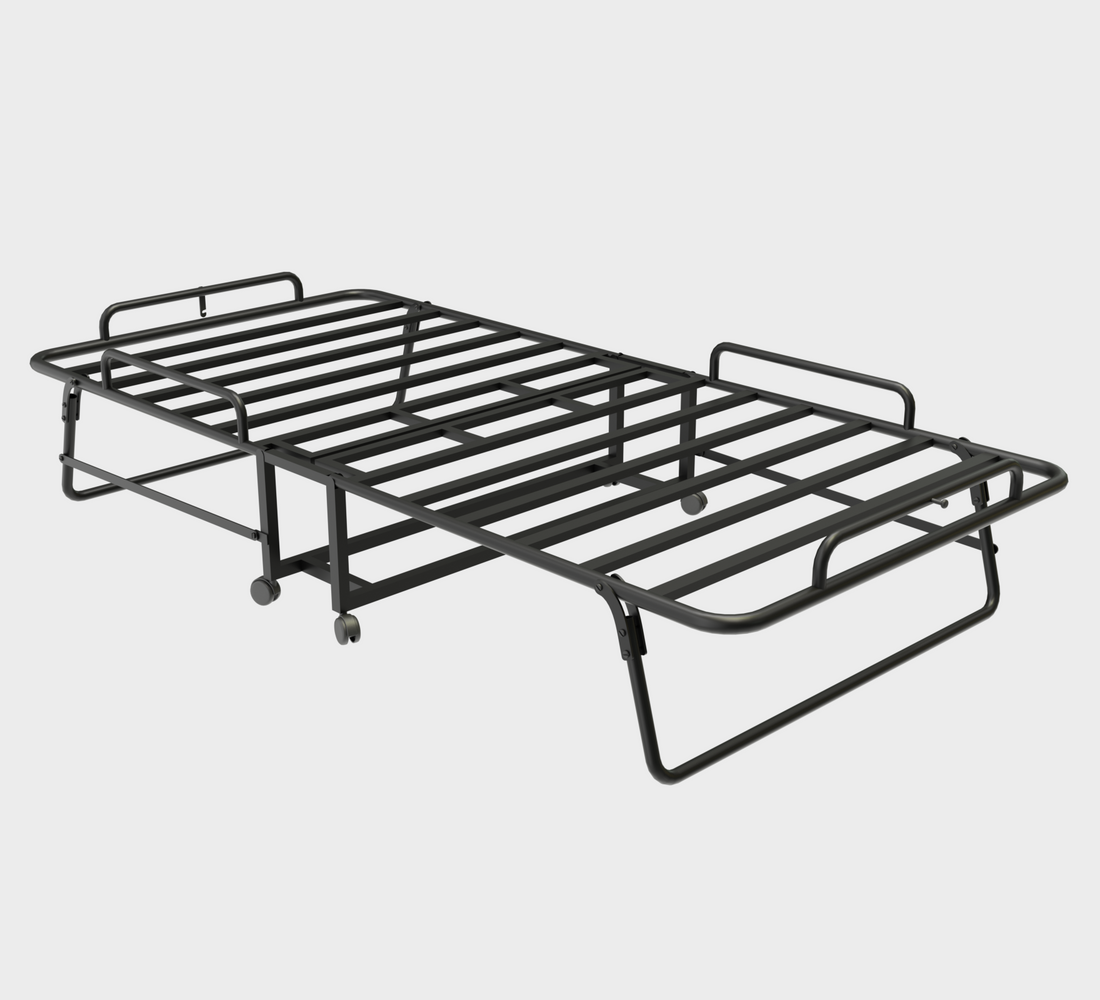 Sahni Foldable Furniture Rollaway Bed with 4" mattress